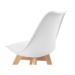 Chaises scandinave Nordia - Blanc