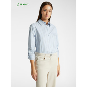 Elena Mirò - Camisa de rayas - Light - blue