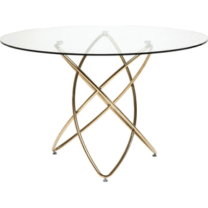 Table Molekular 120cm dorée Kare Design