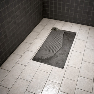 Bac receveur de douche à carreler 90x160cm recoupable sur mesure pour douche à l'italienne