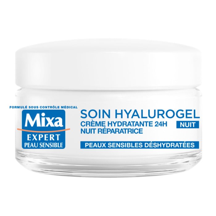 Mixa Soin Hyalurogel Crème hydratante nuit réparatrice 50ml