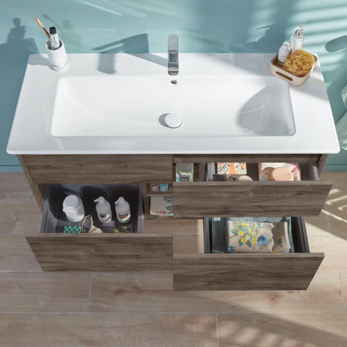 Set meuble avec vasque Finero Villeroy & Boch 120cm Chêne stone oak