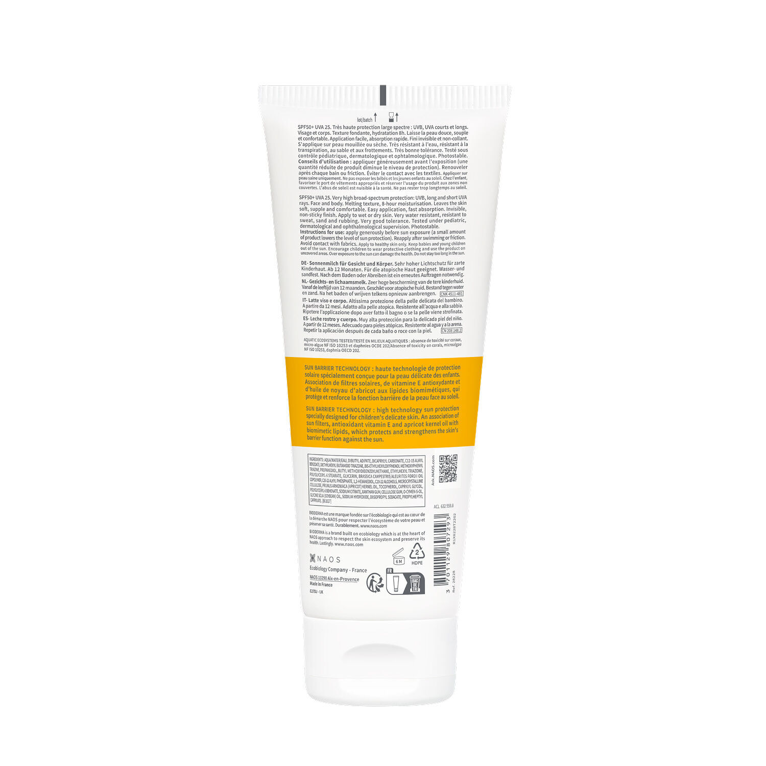 Photoderm Pediatrics Lait SPF50+ - Très Haute Protection Solaire 200 ml