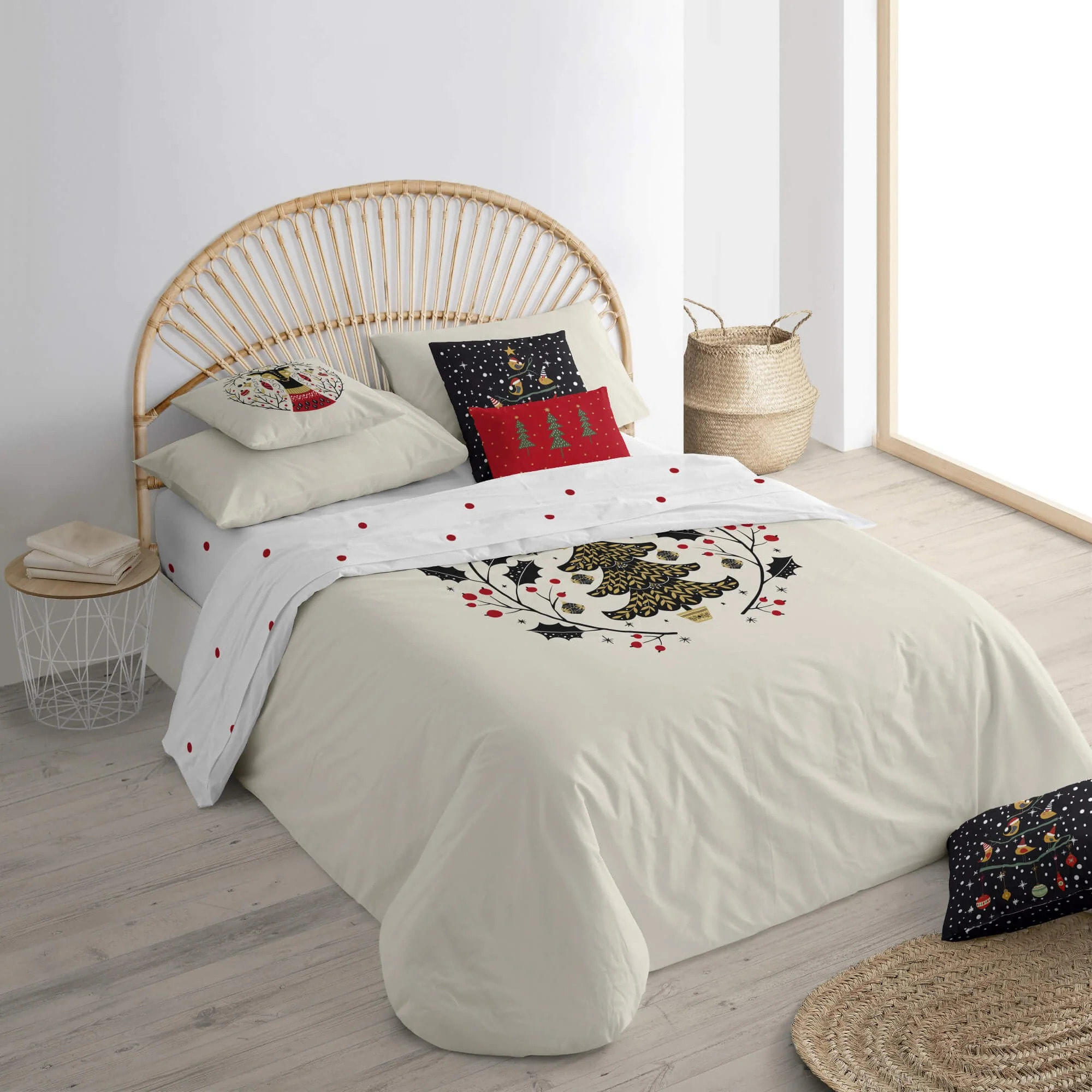 Housse de couette avec clics 100% coton Laponia 1