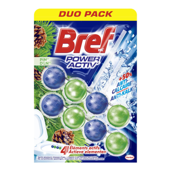 Lot de 4 -BREF WC Power Activ' Pin Duo-Pack