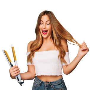 Pince à Sertir Revolooper Double Plaque - Blanc et Or Jaune - 50 W