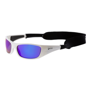 Gafas de deportes acuáticos OCEAN BERMUDA - Blanco brillante / Revo azul