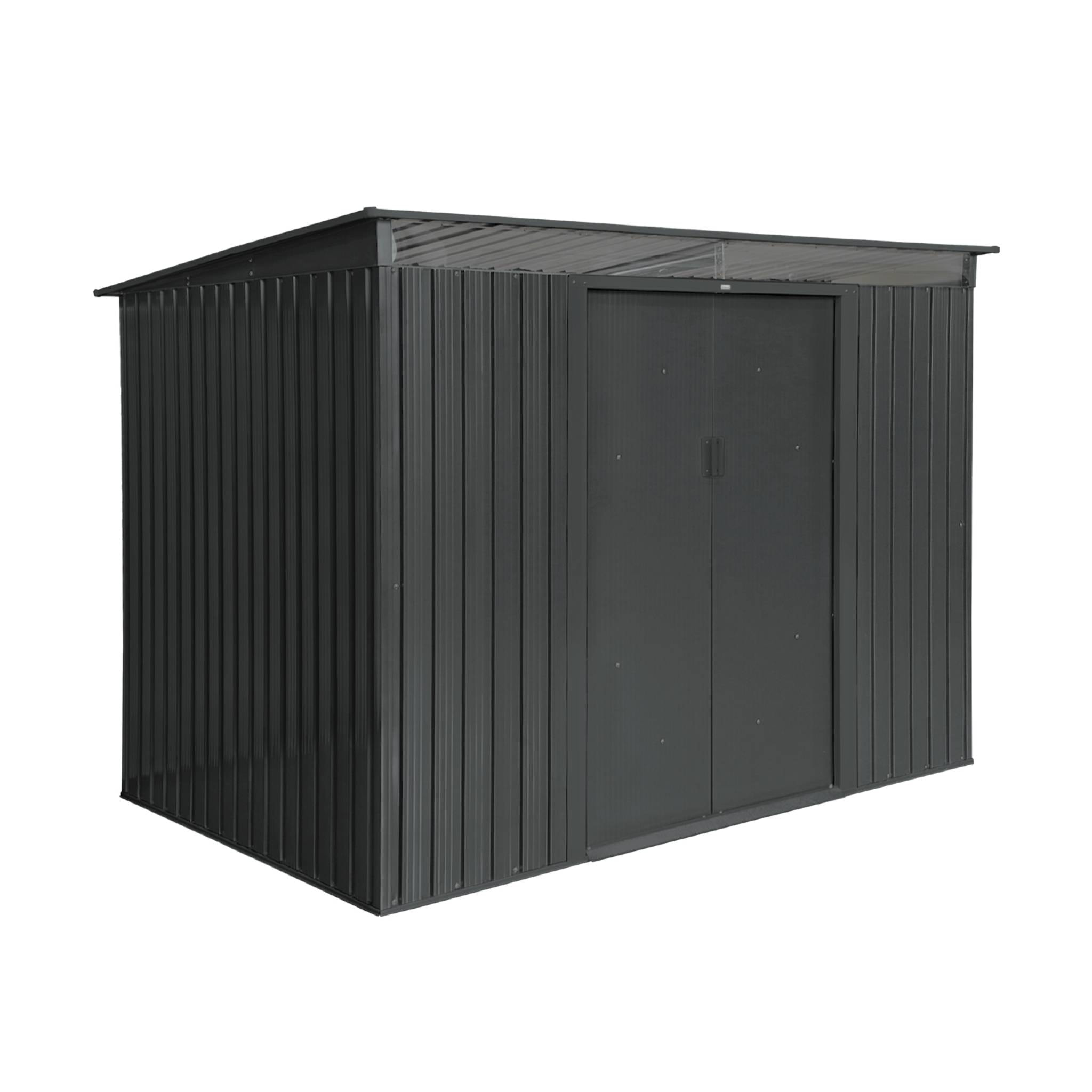 Abri de jardin métal 4,72m² avec puits de lumière et kit d'ancrage AUDOMAROIS