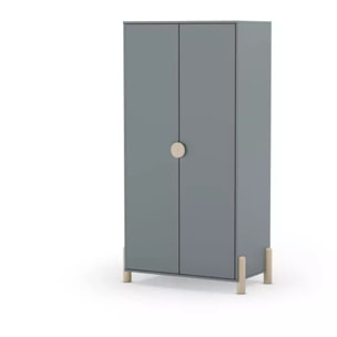 Armario juvenil Misty Dawn Verde Salvia - Oak Soft