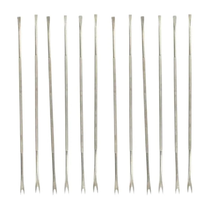 Lot de 12 fourchettes à crustacé en acier inoxydable 18,5 cm Fackelmann