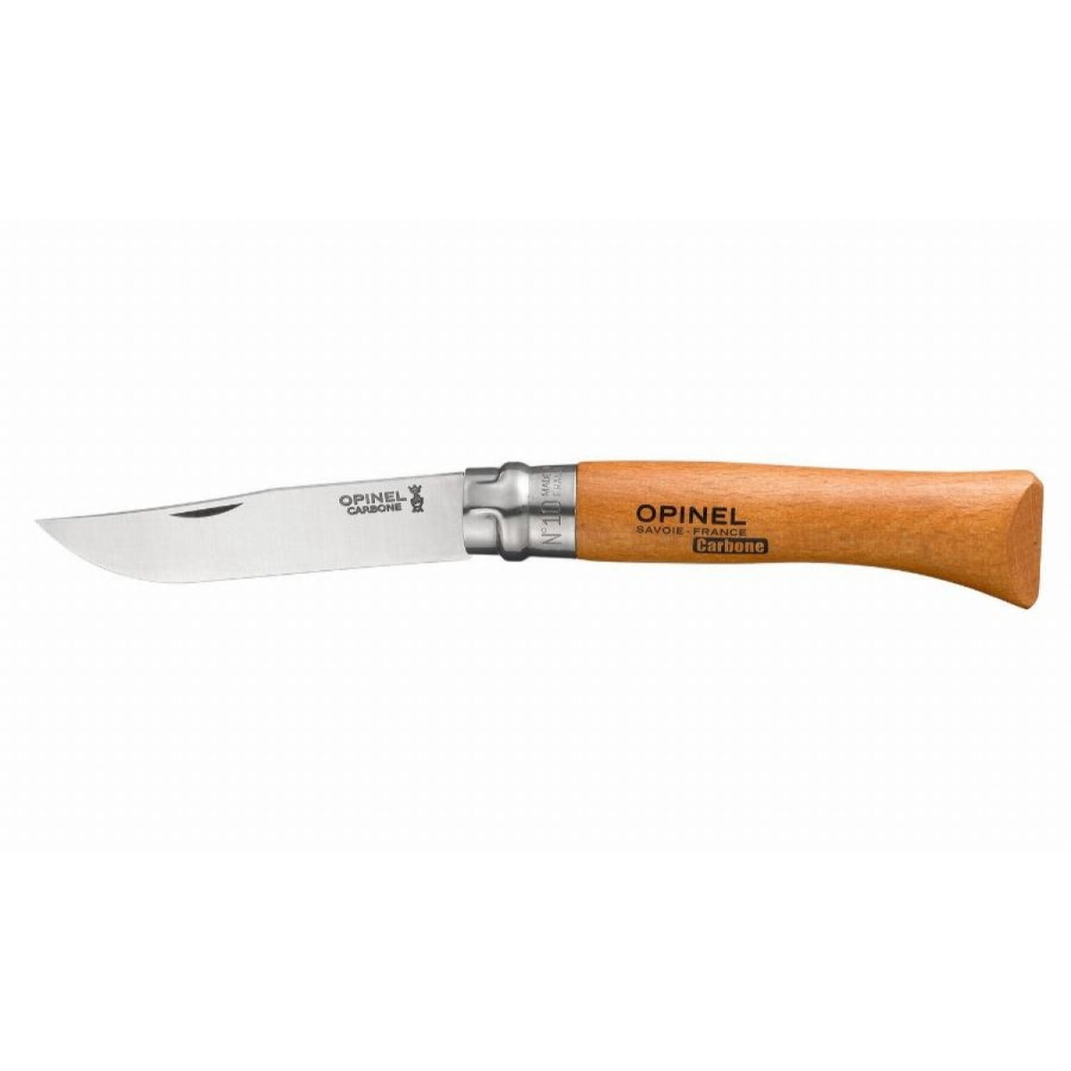 Couteau OPINEL N°10 Lame Carbone avec bague de sécurité - 113100