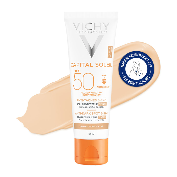 Capital Soleil Soin Anti-Taches Teinté SPF50+ 50ml