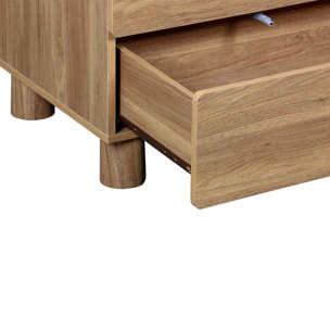 Commode décor bois 6 tiroirs AYANA