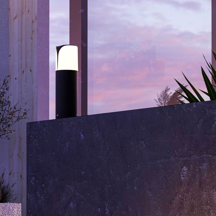FORLIGHT Astra Baliza gris urbano para bombilla E27