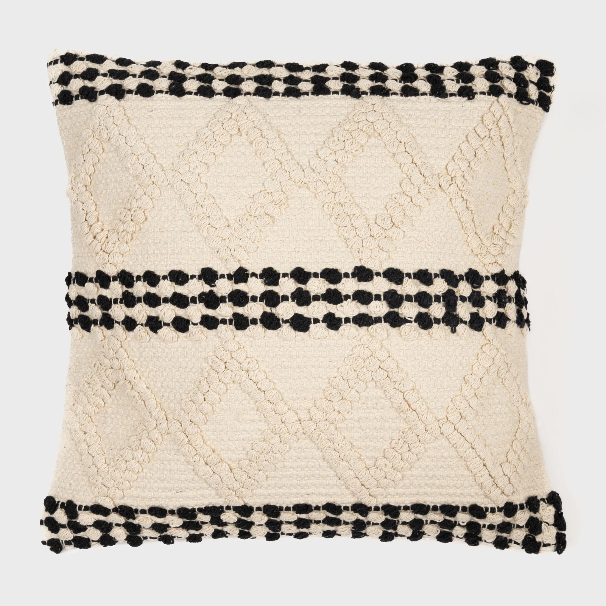 Cojín cuadrante algodón Basette 45x45 - funda + relleno