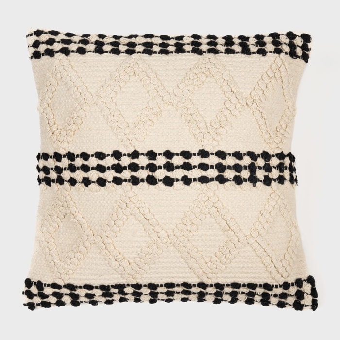Cojín cuadrante algodón Basette 45x45 - funda + relleno