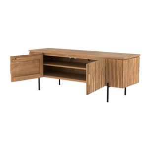 Meuble TV en bois de teck 160 cm - Gordes