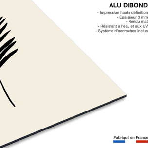 Tableau black palm Tableau alu Dibond