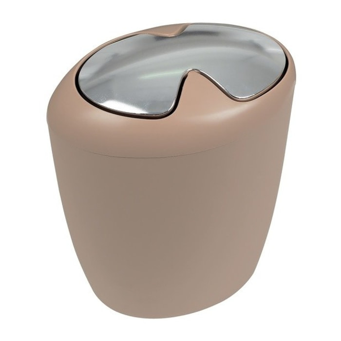 Poubelle à  bascule Polyresine ETNA 7L Beige Bahamas Spirella