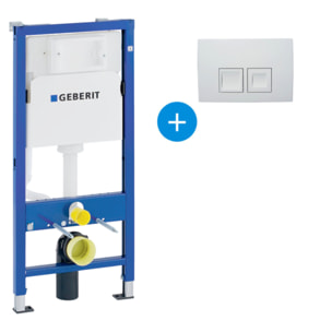Pack Geberit  DuoFix 100 + Plaque de Commande Delta 51 Blanche (SETUP100-PRO2)