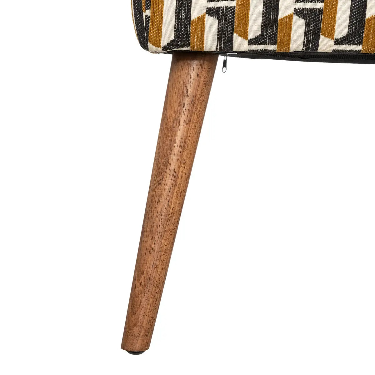 Tabouret d'appoint Chiara noir jaune moutarde et blanc