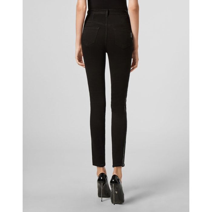 PHILIPP PLEIN Jegging de cintura alta