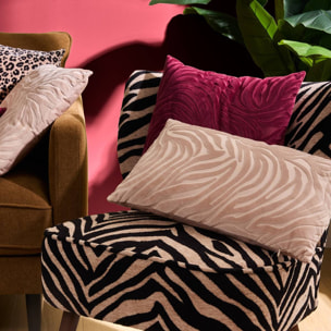 Coussin Tigris beige lin 50x30cm