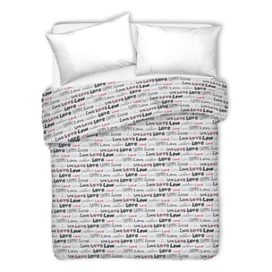 Copriletto di cotone lovelove grigio 100% cotone