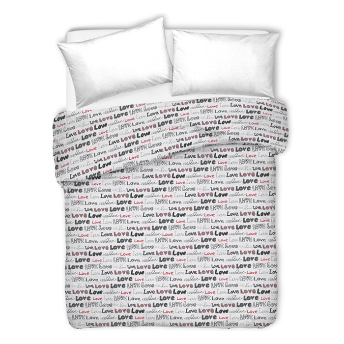 Copriletto di cotone lovelove grigio 100% cotone