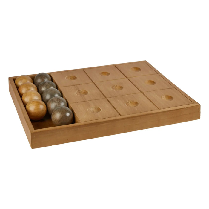 Jeu de morpion Jehan 40x30x4cm bois naturel