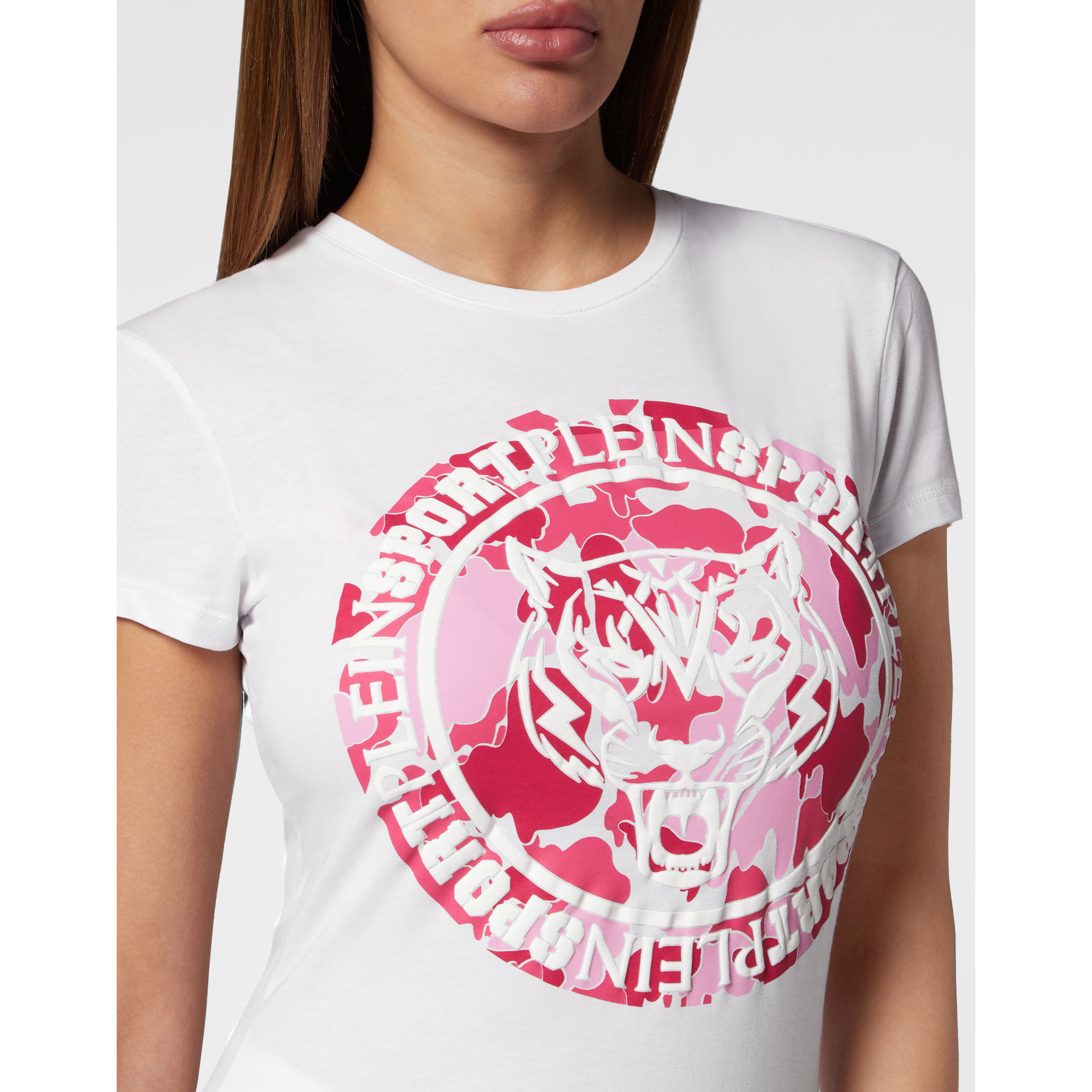 PLEIN SPORT T-Shirt Slim Fit CARBON TIGER