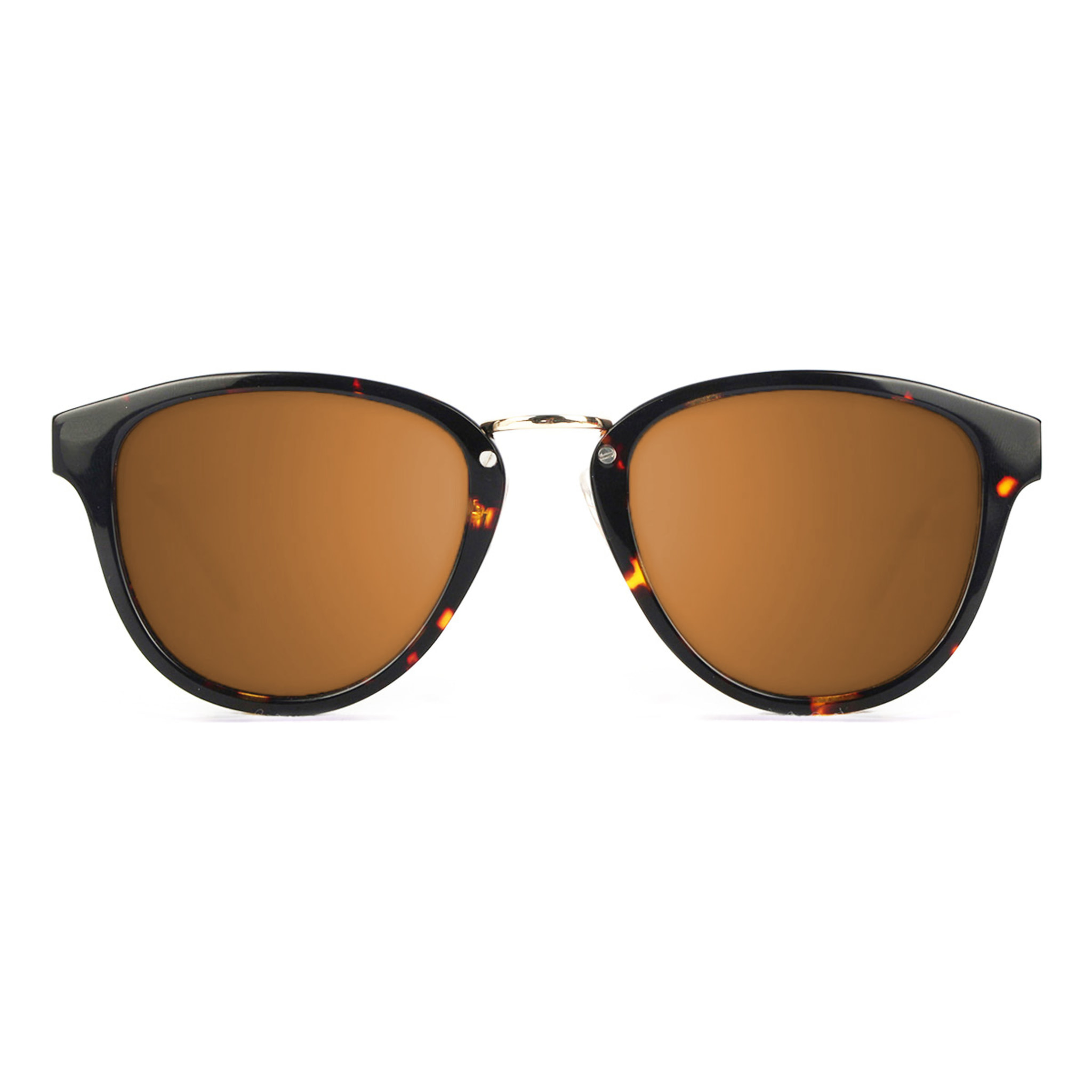 Gafas de sol KAU VENECIA - De acetato demi marrón y madera de ébano / Marrón