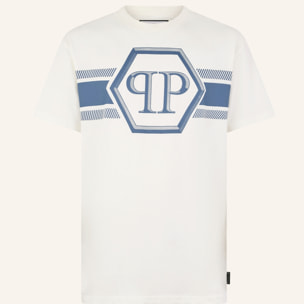 PHILIPP PLEIN Camiseta de cuello redondo y manga corta HEXAGON