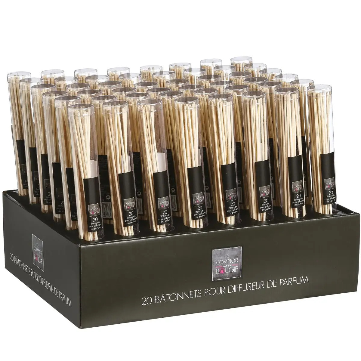 Lot de 20 bâtons diffuseurs blanc ivoire H24,5cm