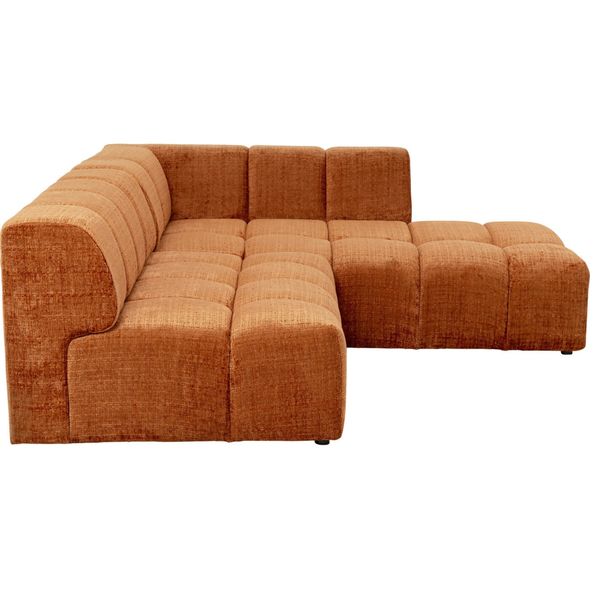 Canapé d'angle Belami orange droite Kare Design