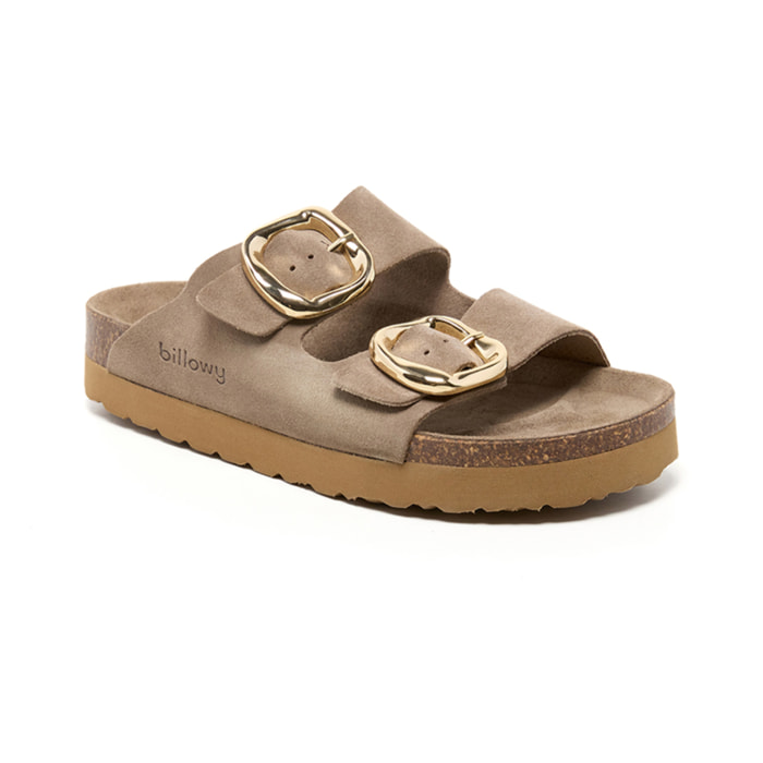 SANDALIA PLATAFORMA BILLOWY MARRON