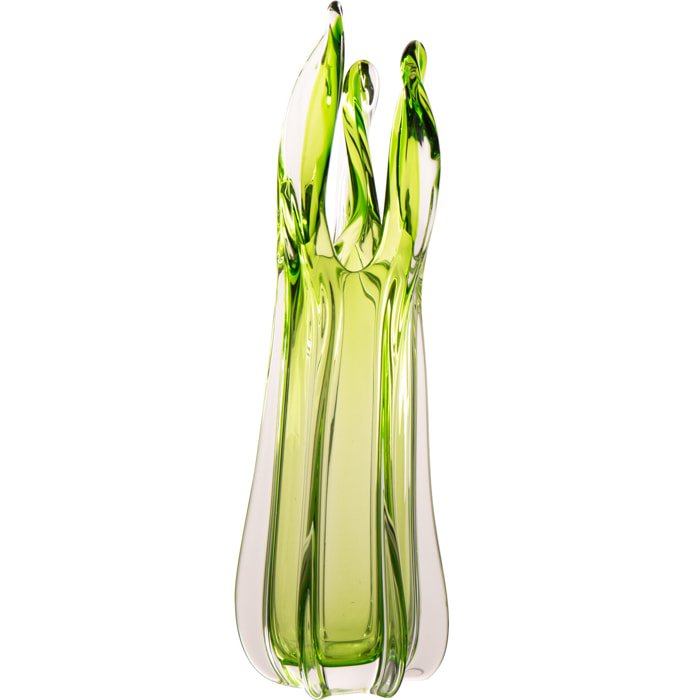 J-Line Vase Serena - verre - vert - large