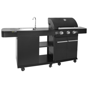 Cuisine extérieure modulable FYRA - 3 brûleurs