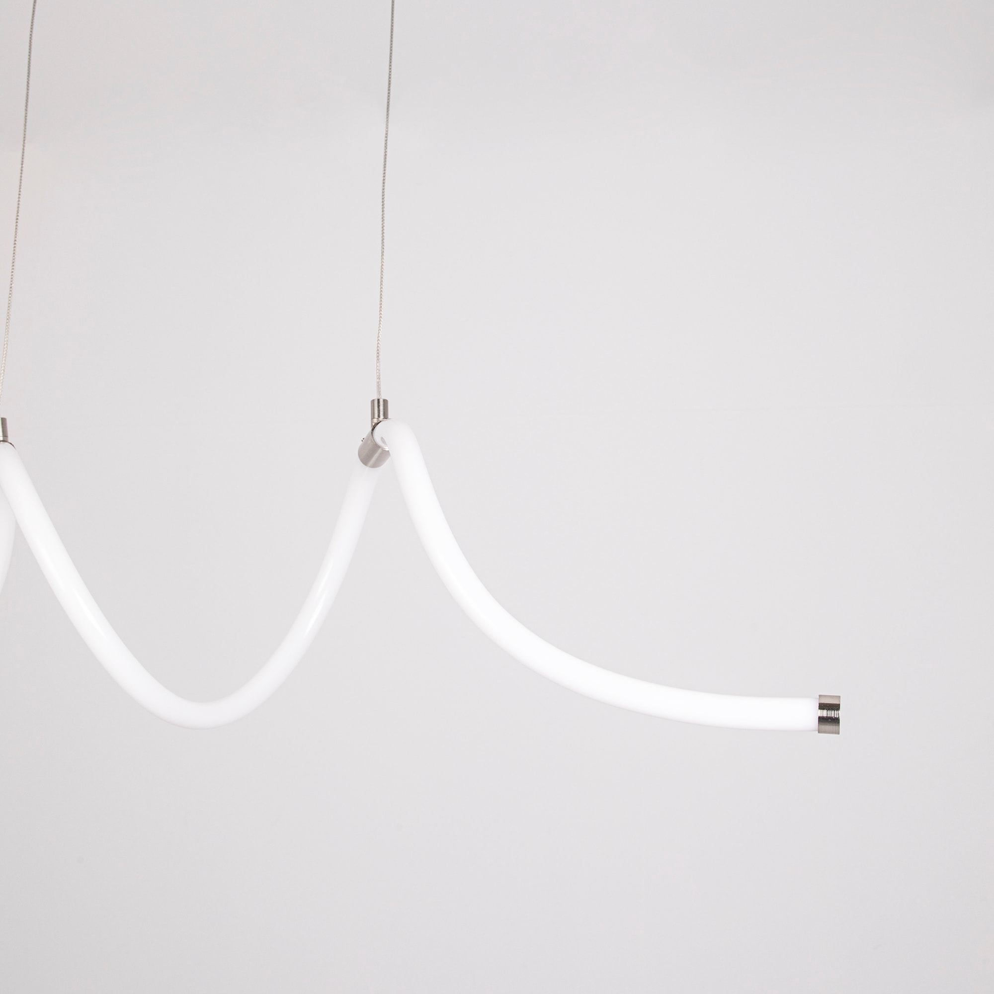 FORLIGHT Colgante Rolly LED 28W Blanco Neutro - 4000K Níquel Satinado para Interior de Techo en Comedor, Salón, Cocina