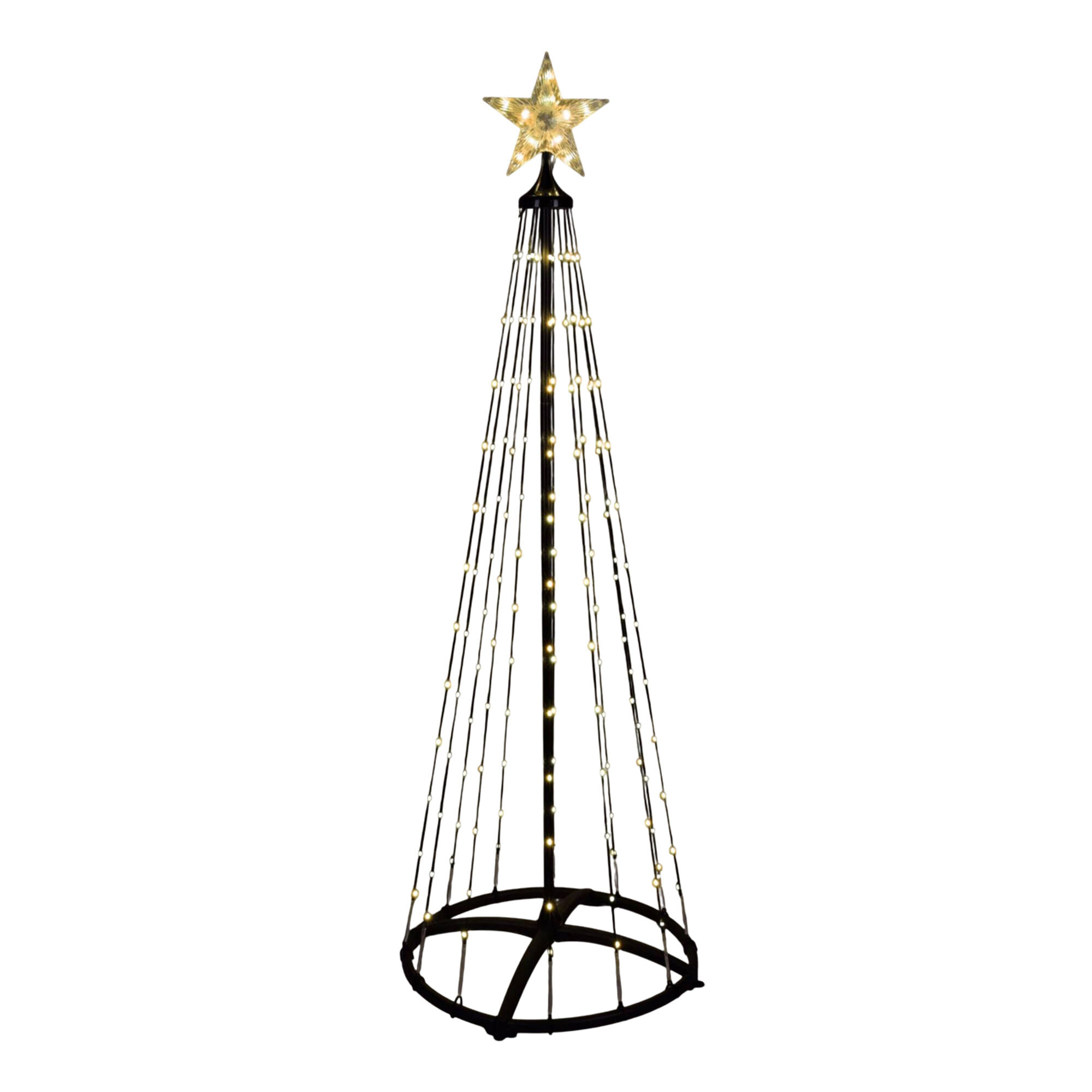 árbol de navidad con 550 luces led blancas cálidas con control remoto - altura 300cm