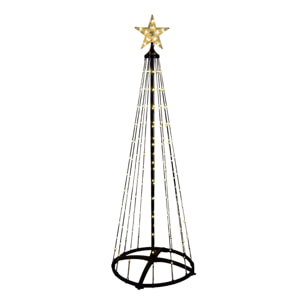árbol de navidad con 550 luces led blancas cálidas con control remoto - altura 300cm