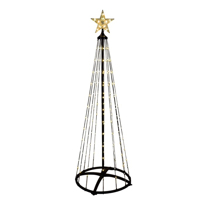 árbol de navidad con 550 luces led blancas cálidas con control remoto - altura 300cm