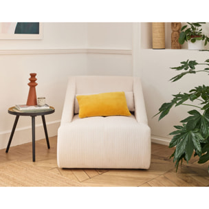 Onyx - fauteuil - en velours côtelé - Beige
