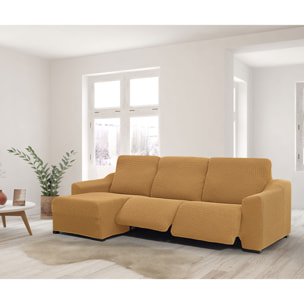 Funda para Chaise Longue izquierda (visto de frente ) brazo corto SÚPER ELÁSTICA con RELAX modelo HELENA