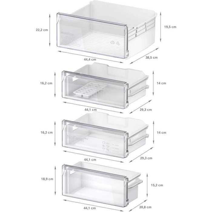 Réfrigérateur combiné BOSCH KIN96NSE0 Série 2, XL