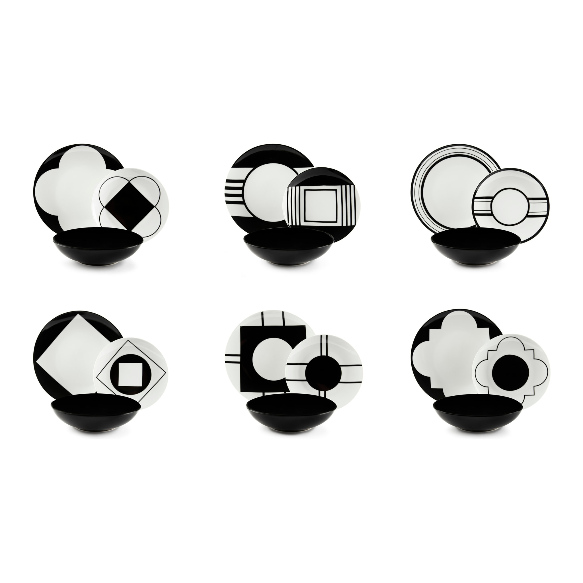 Service de table 18 pièces Excelsa – Agora', Porcelaine Multicolore