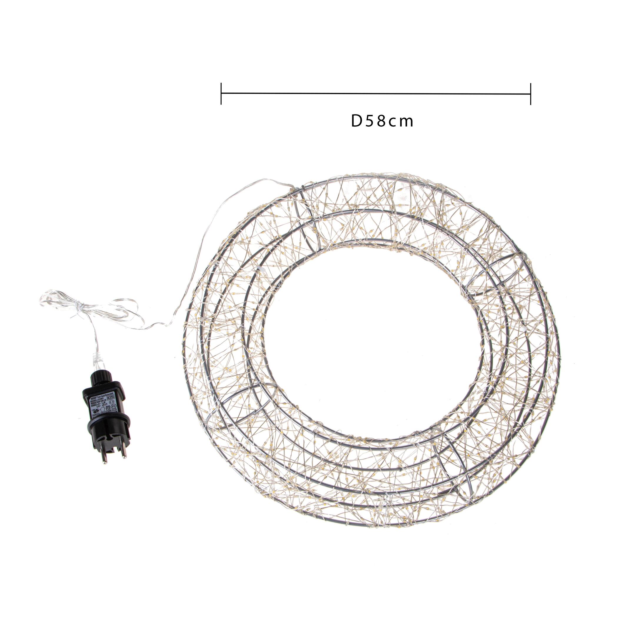Corona natalizia - Pezzi 1 - 12xH58x12cm - Bianchi Dino SpA