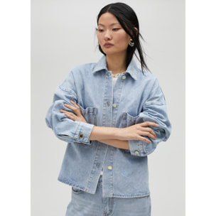 Giacca denim con strass