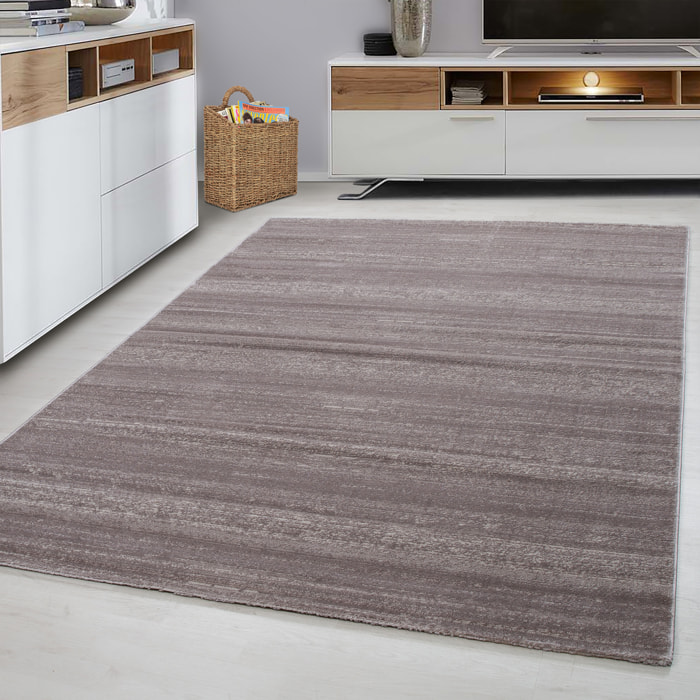 PLUS - Tapis uni à poils courts beige - PLU8000BEI