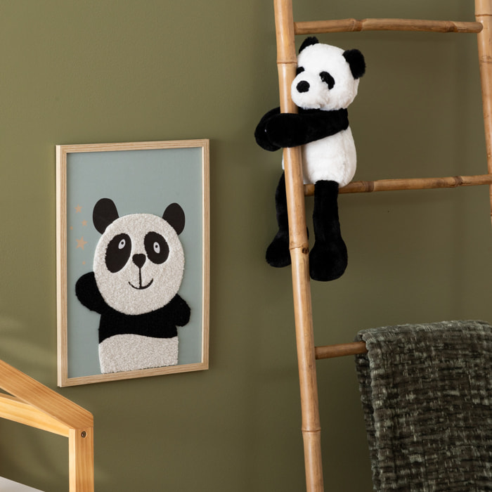 Peluche panda "Andy" noir & blanc H35cm